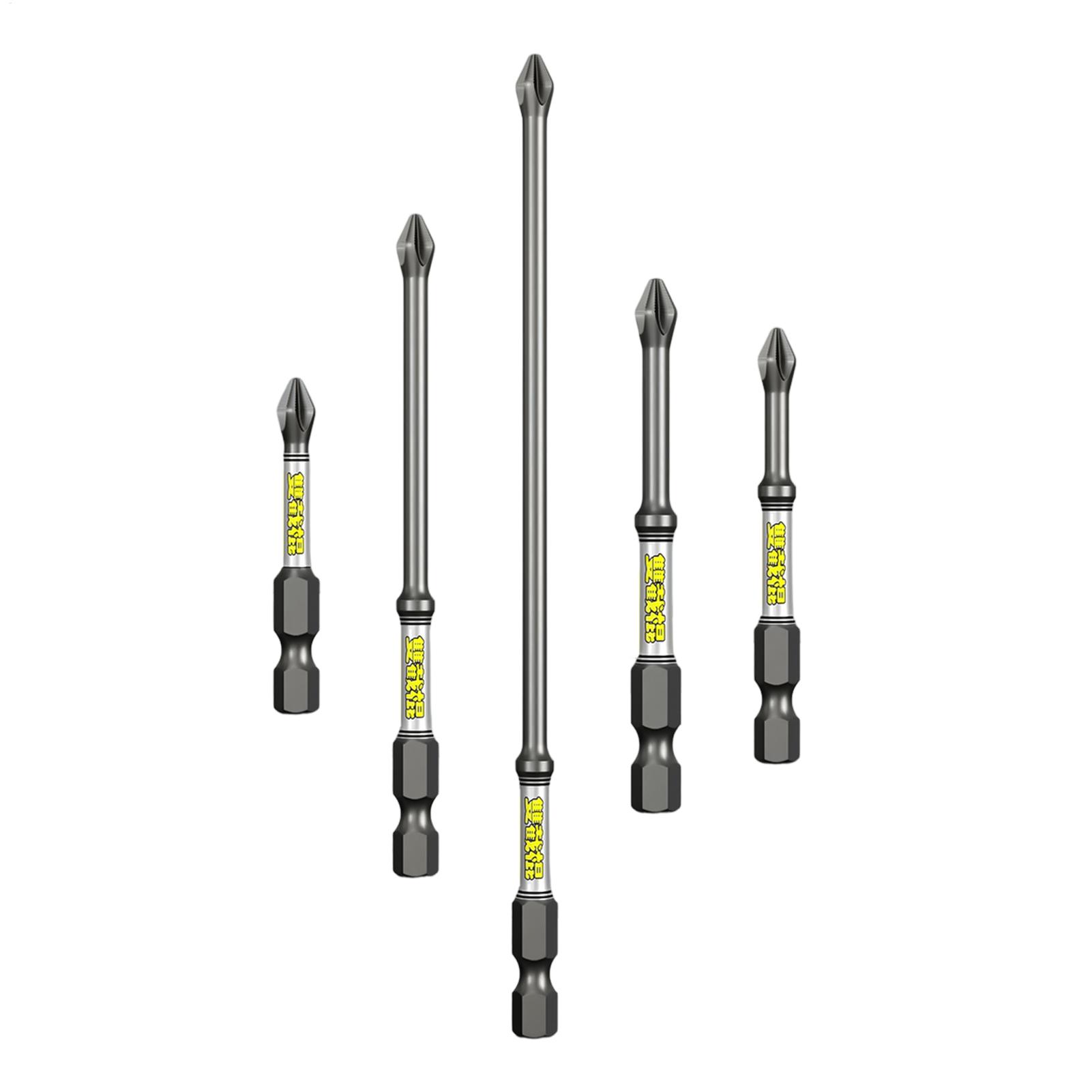 Tools For Workshop - Boorschroevendraaierbitset 5-delige robuuste roestvrije boorbits combinatiegereedschapset