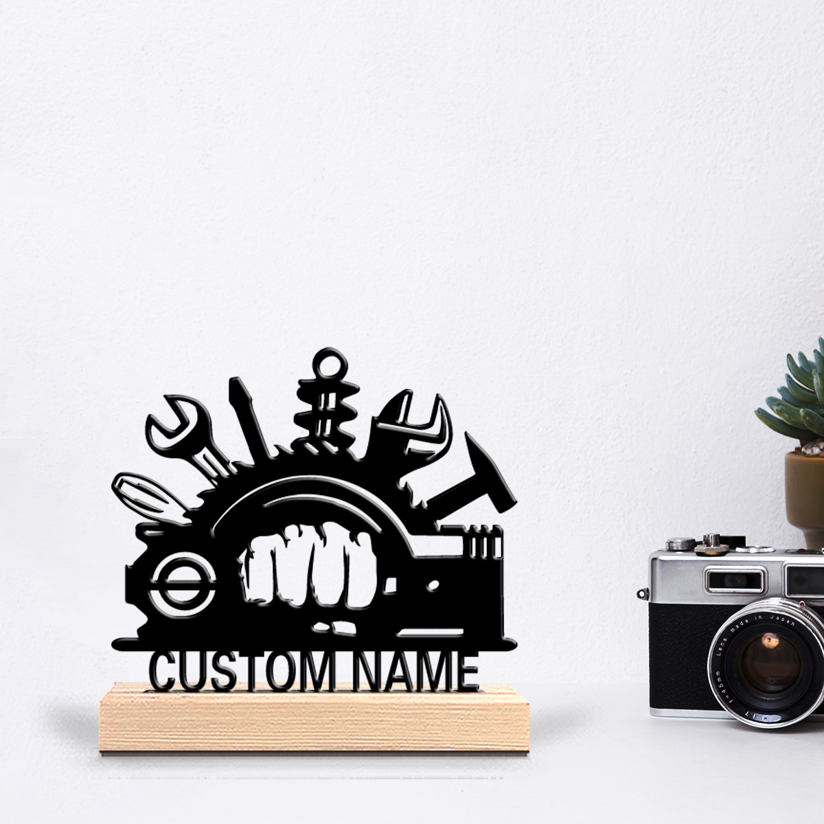 Workshop Tools And Names - 1pc werkplaatsgereedschap Aangepaste naam Metalen standbeeld