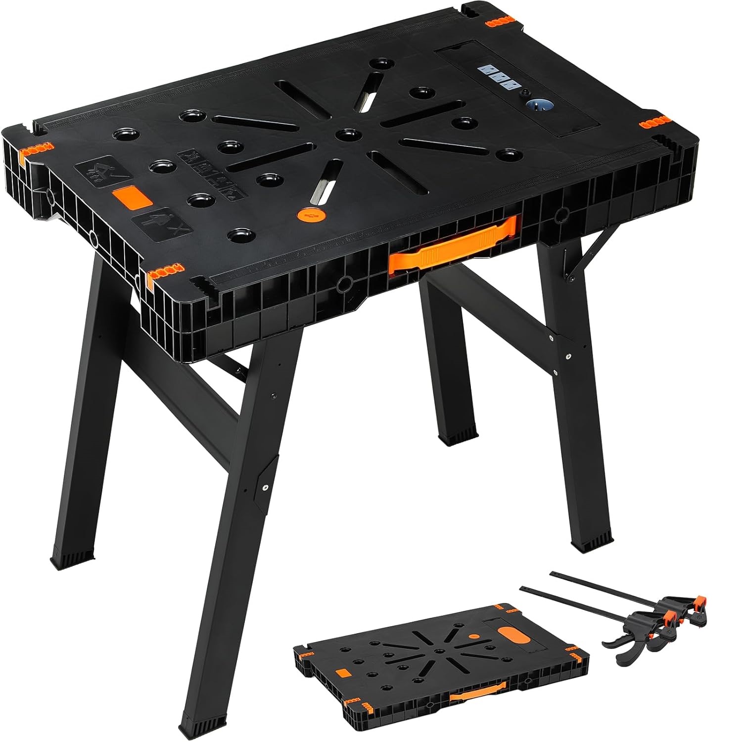 Workbench Portable Fold - Inklapbare werkbank met klemmen & stekkerdoos