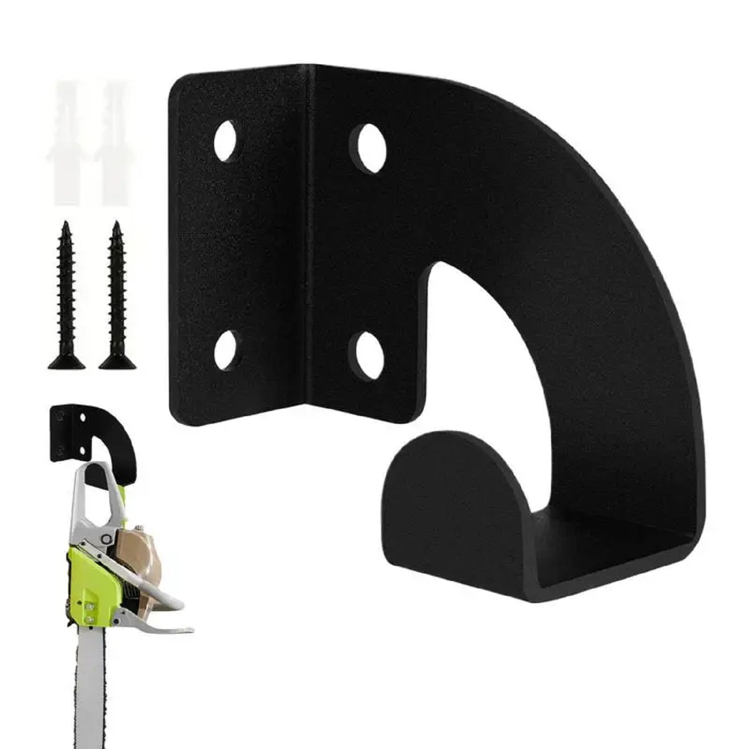 Workshop Tools Types - Zware metalen kettingzaag wandbevestiging, werkplaats gereedschapsopbergrek,