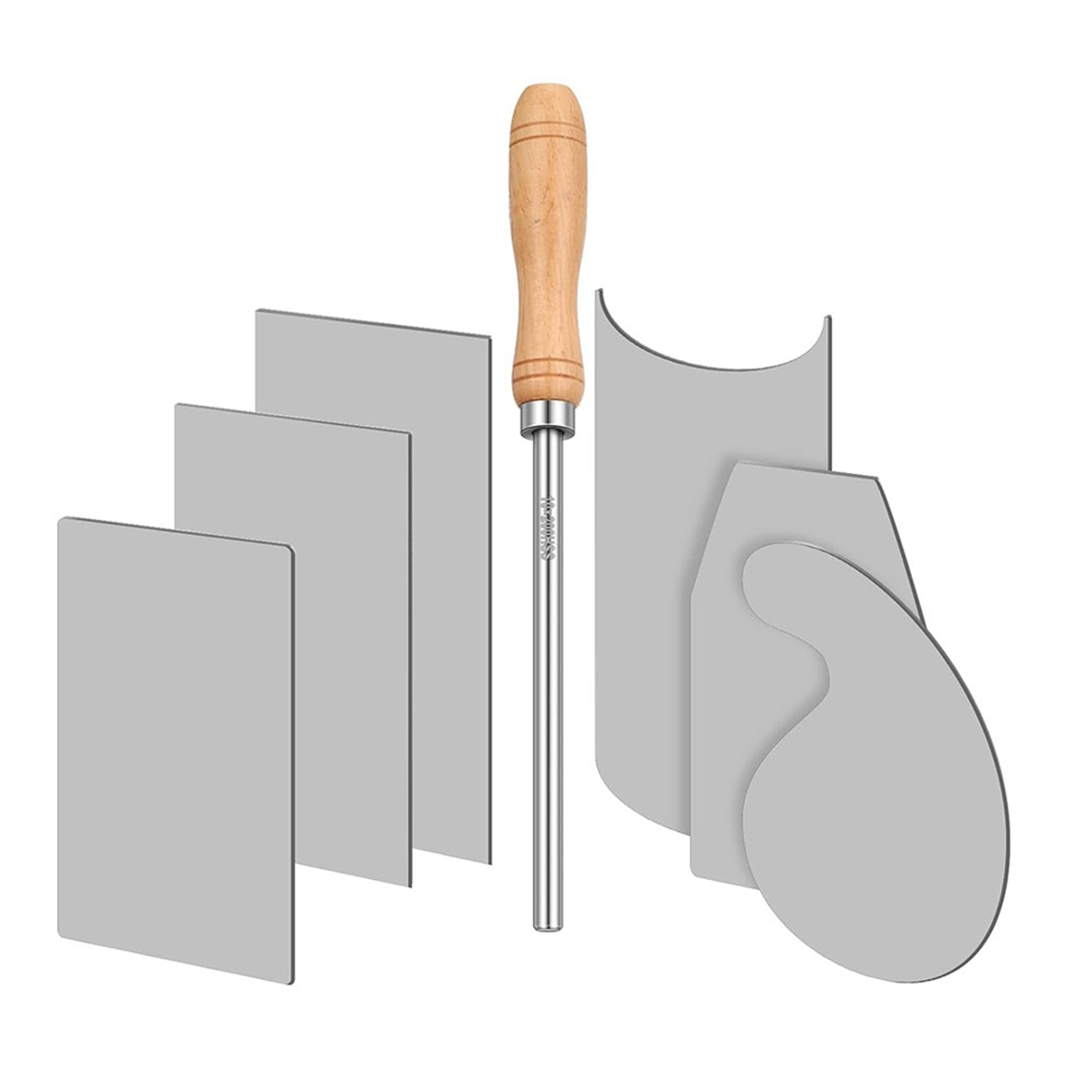 Card Scraper Cabinet - ABAB Kaartschraper Burnisher en 6-delige kastschraperset