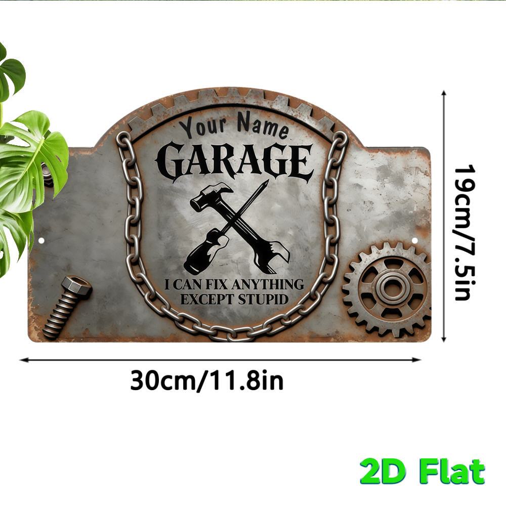 Aangepaste naam Vintage Gear G - Workshop Tools And Names recensie en prijs