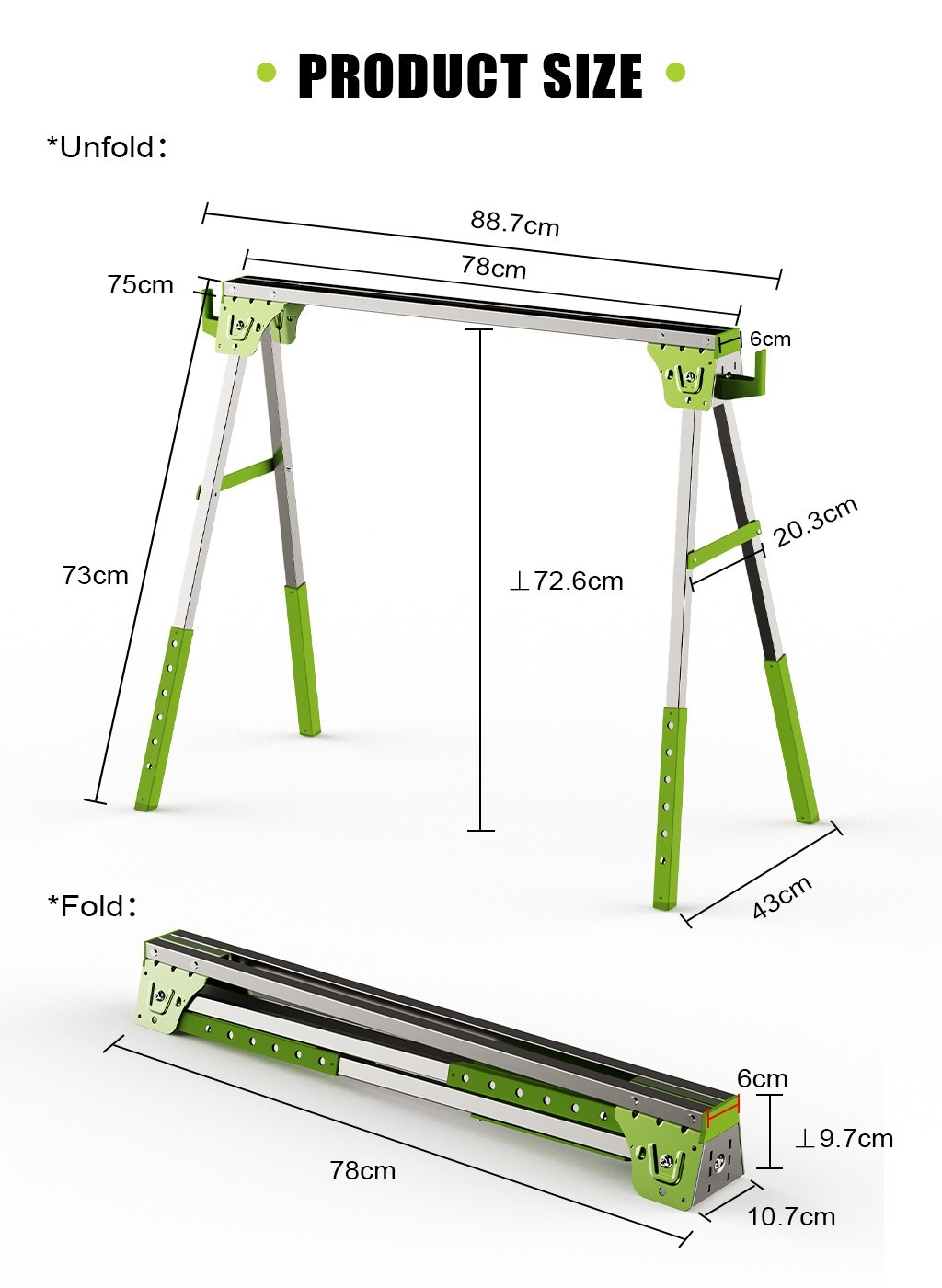 Metalen zaagpaard/zaagstandaar - Workbench Portable Fold recensie en prijs