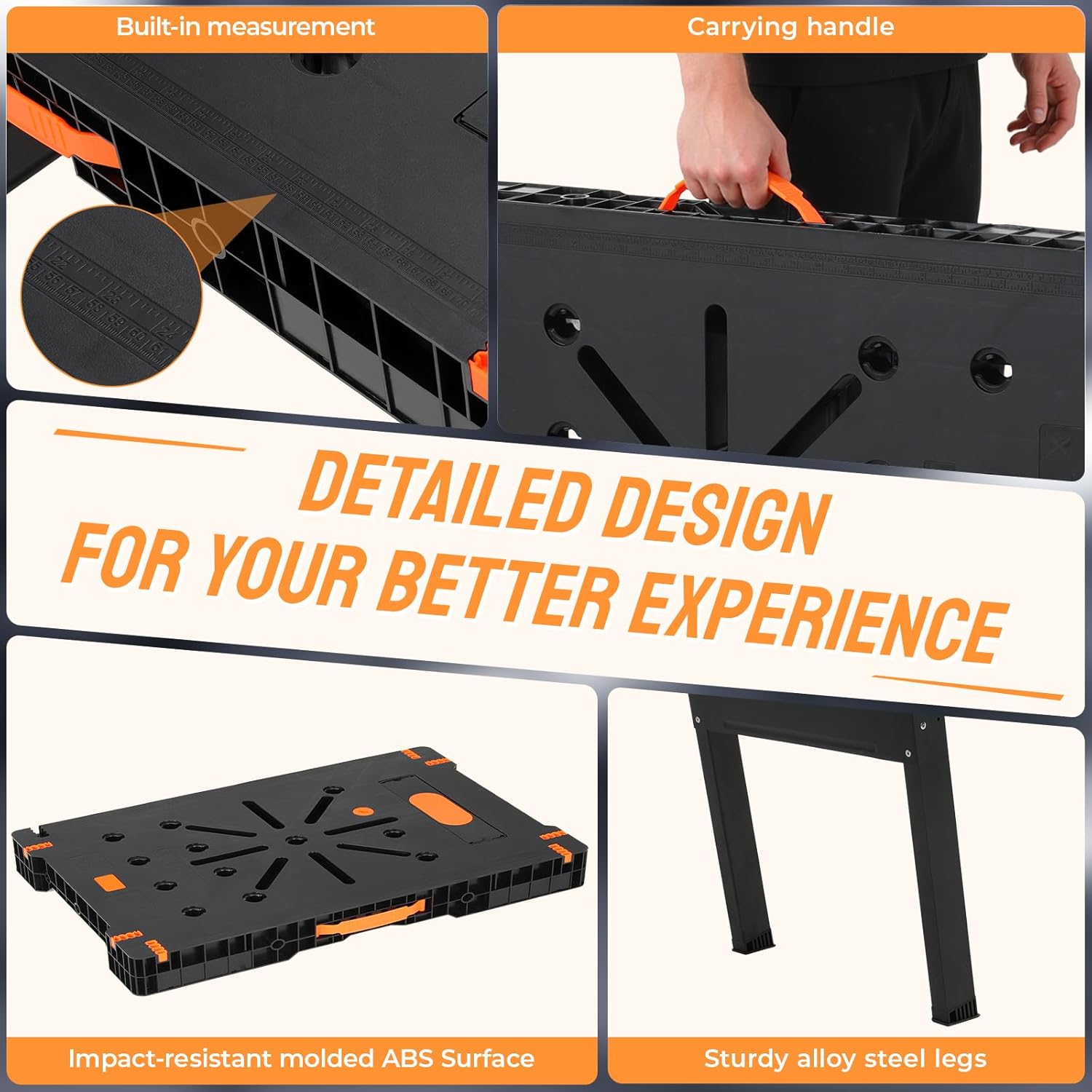 Inklapbare werkbank met klemme - Workbench Portable Fold recensie en prijs