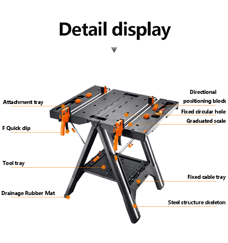 WX051 Mobiele Draagbare Houtbe - Workbench Portable Fold recensie en prijs