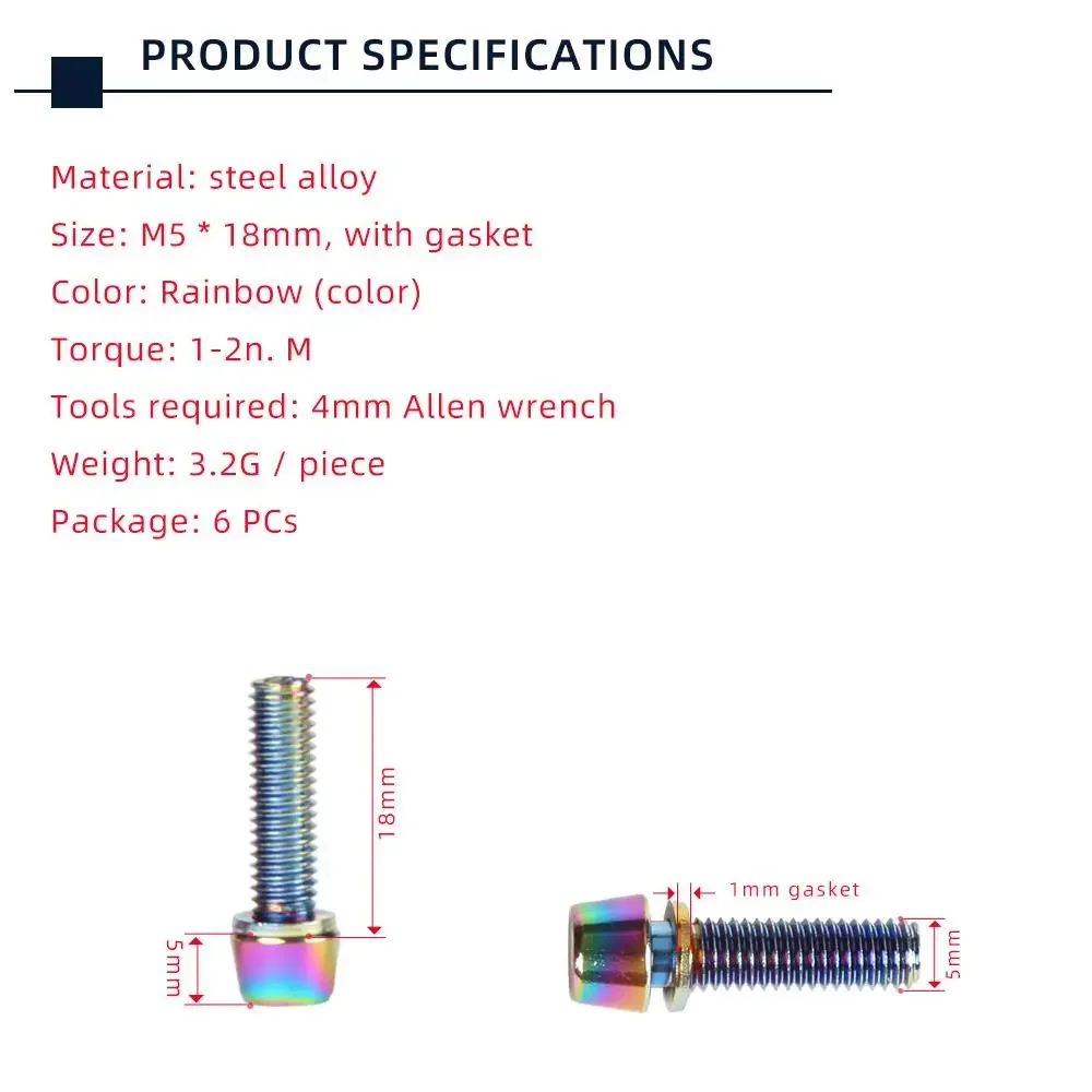TANKE 6 stks M5 * 18 15mm Bout - Screw Organizer Kit recensie en prijs