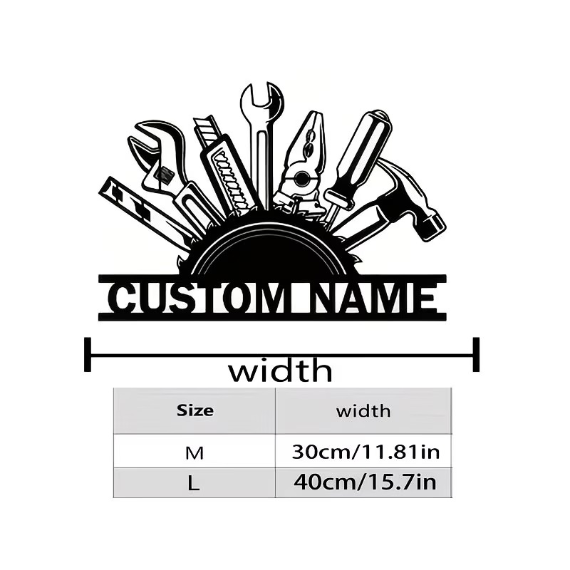 Op maat gemaakte metalen geree - Workshop Tools And Names recensie en prijs